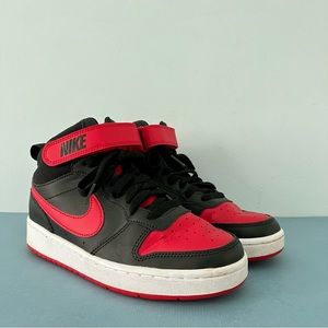Nike Court Borough Mid 2 Black/White/University Red Sneakers